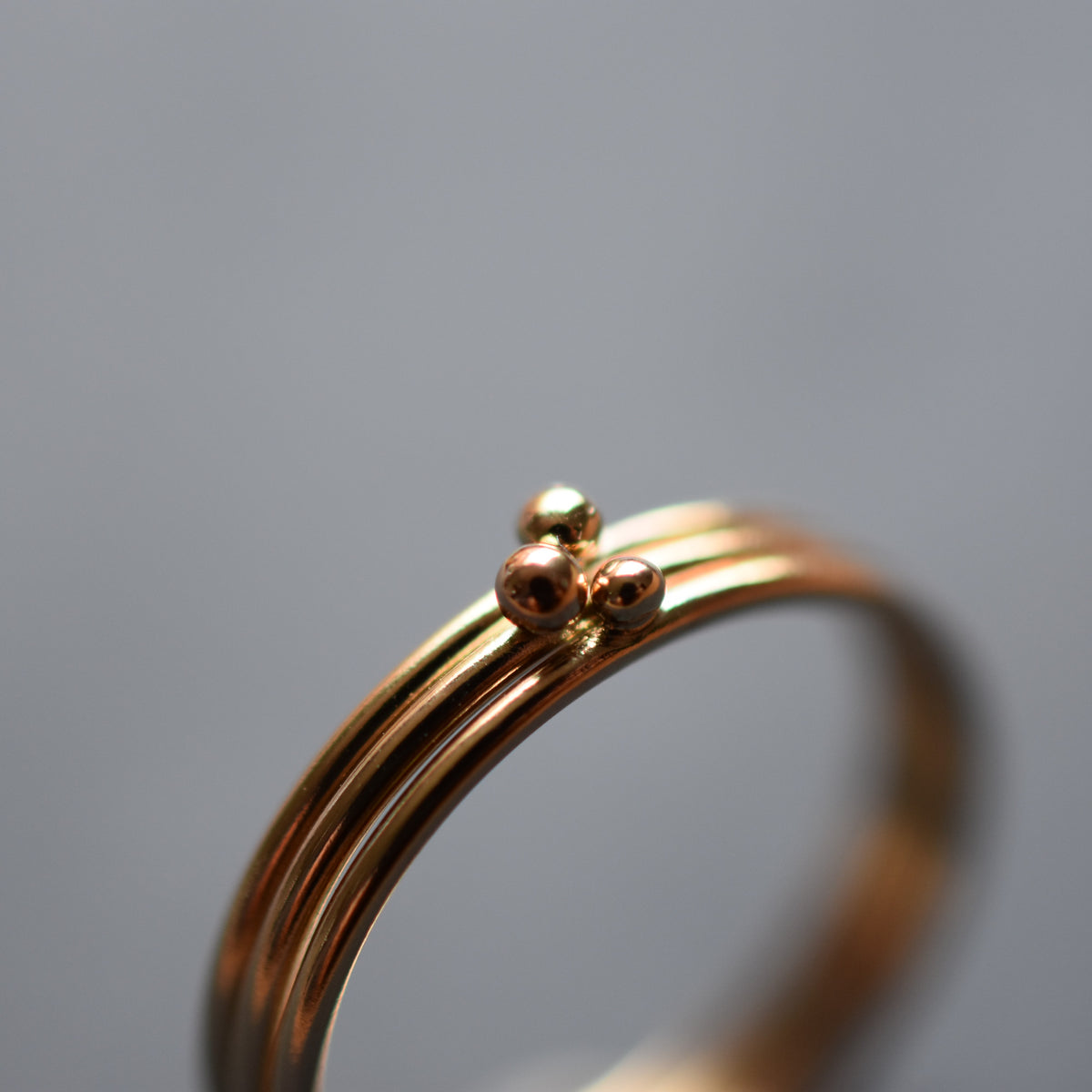 CLAIRE Super Skinny Stacking Ring in 18K Gold, Lots of Sizes 4-13