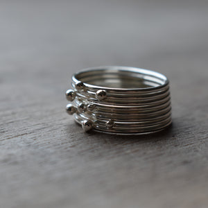 Solitaire Stacking Ring